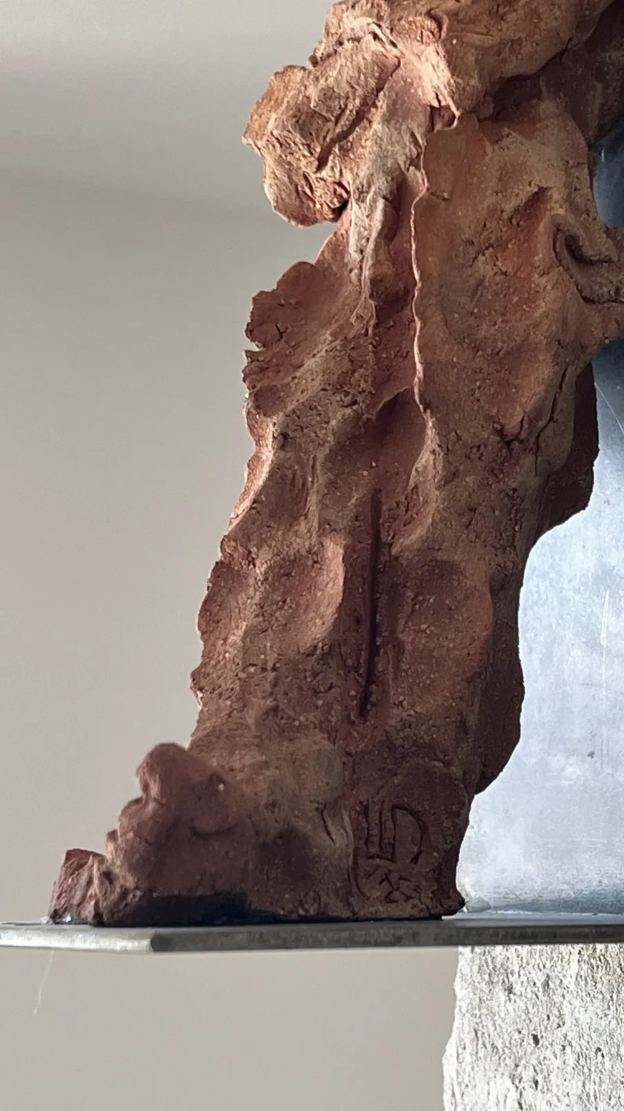 Image of observer by Denys Shimanskyi, size: 27х13х12, made of ceramics, chamotte, metal, Sculpture medium, part of the сухоцвіти series, priced at $300 Photo 6 of 11.