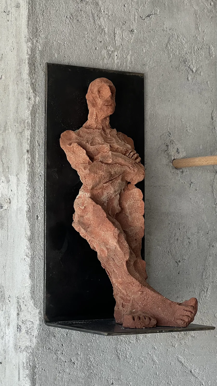 Image of observer by Denys Shimanskyi, size: 27х13х12, made of ceramics, chamotte, metal, Sculpture medium, part of the сухоцвіти series, priced at $300 Photo 2 of 11.