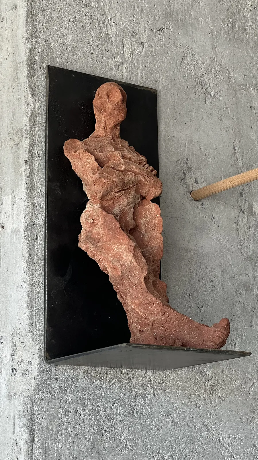 Image of observer by Denys Shimanskyi, size: 27х13х12, made of ceramics, chamotte, metal, Sculpture medium, part of the сухоцвіти series, priced at $300 Photo 4 of 11.