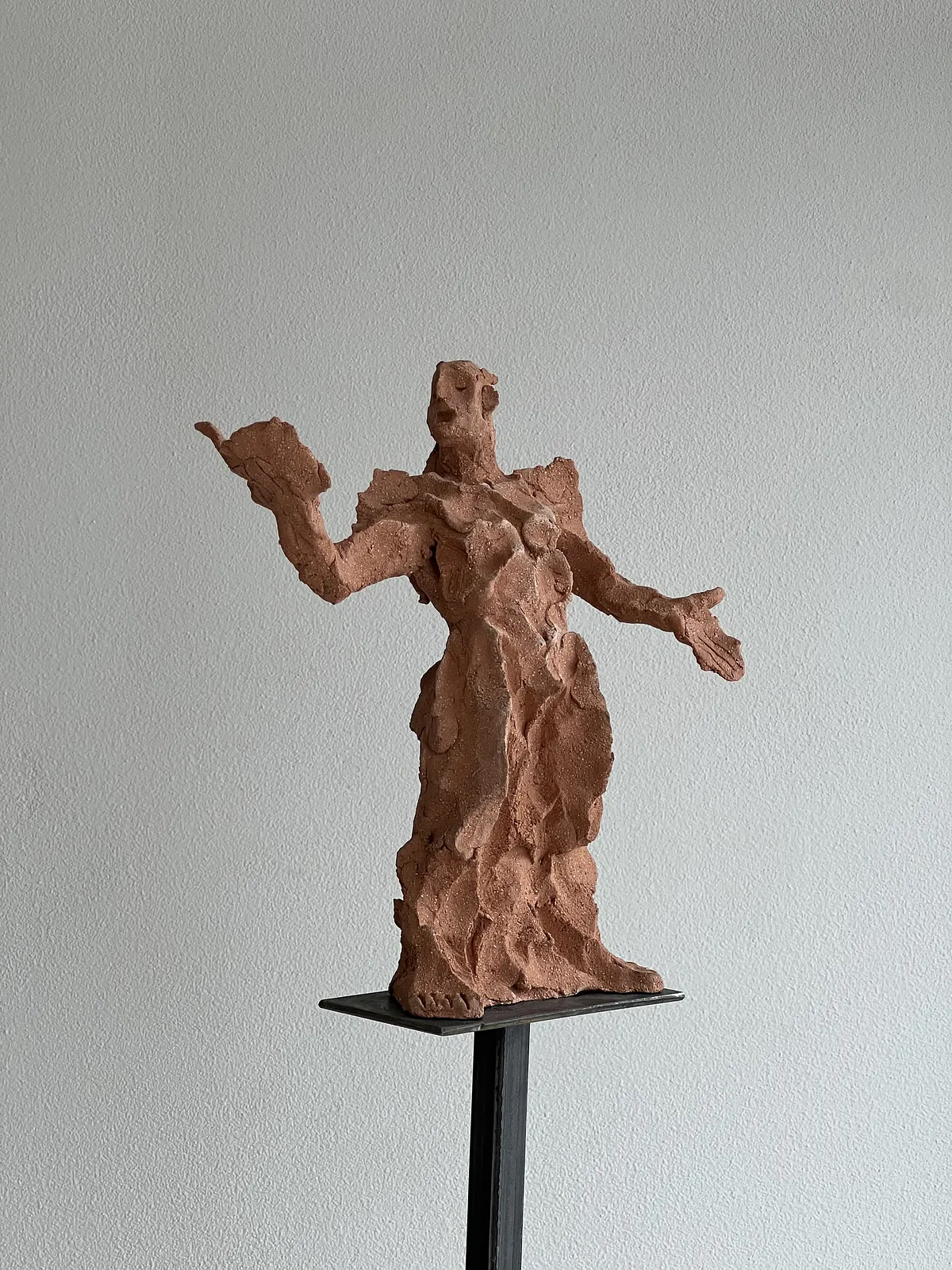 Image of Poet by Denys Shimanskyi, size: 183х26х26см, made of ceramics, chamotte, metal, Sculpture medium, part of the сухоцвіти series, priced at $300 Photo 2 of 6.