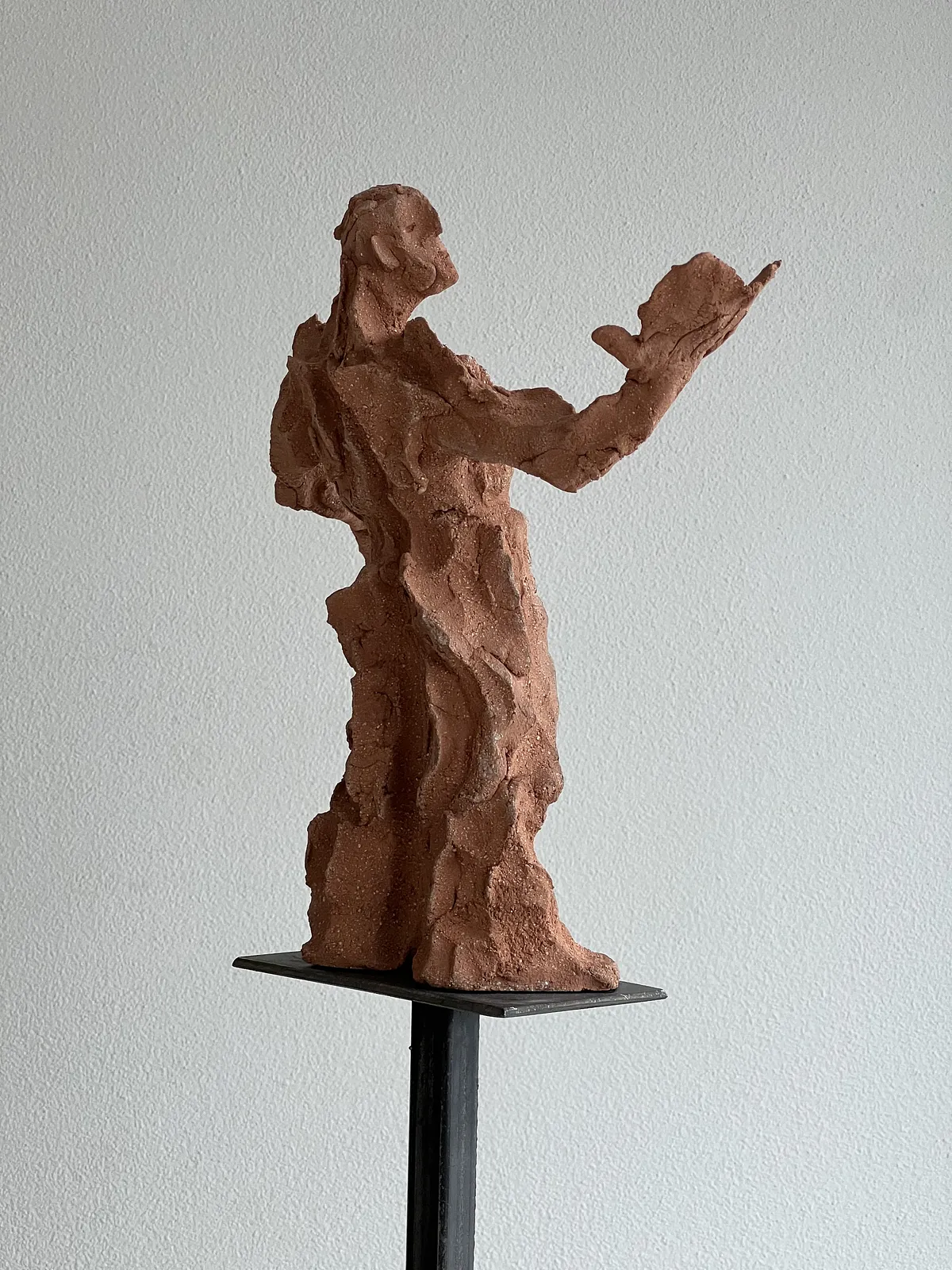 Image of Poet by Denys Shimanskyi, size: 183х26х26см, made of ceramics, chamotte, metal, Sculpture medium, part of the сухоцвіти series, priced at $300 Photo 3 of 6.