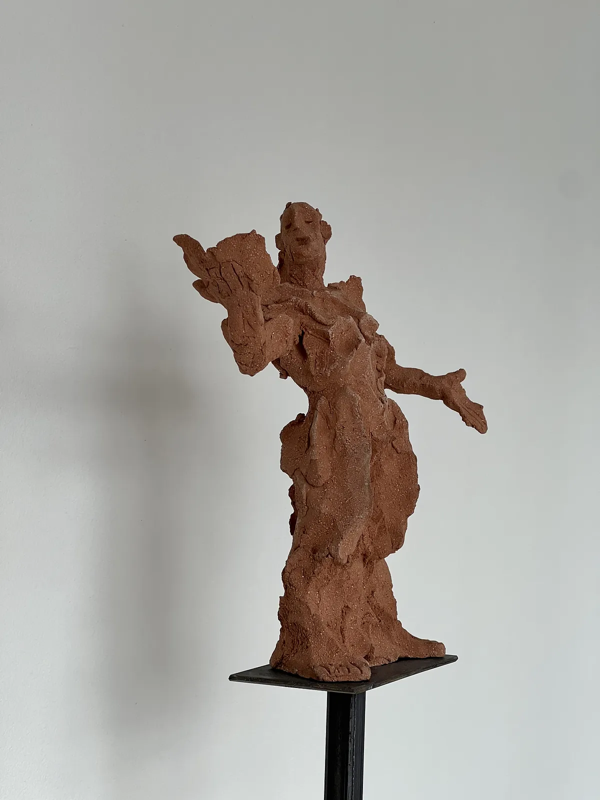 Image of Poet by Denys Shimanskyi, size: 183х26х26см, made of ceramics, chamotte, metal, Sculpture medium, part of the сухоцвіти series, priced at $300 Photo 5 of 6.