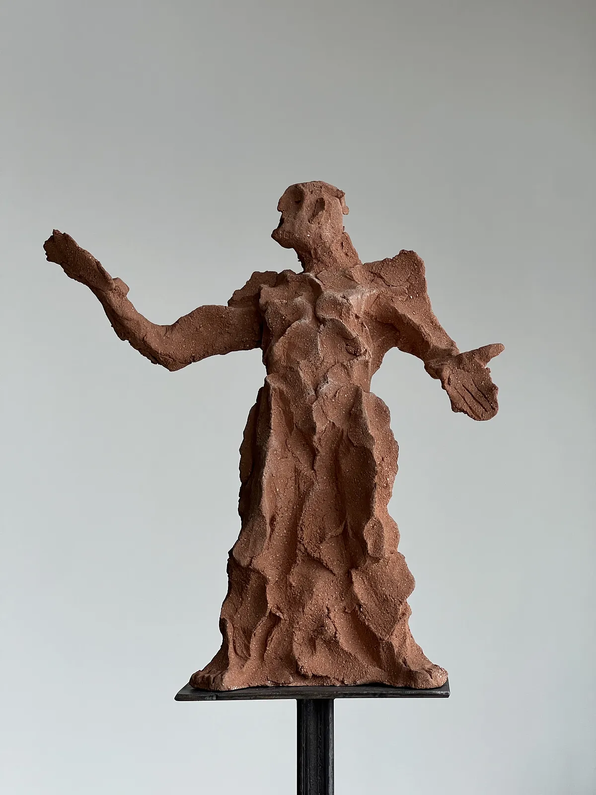 Image of Poet by Denys Shimanskyi, size: 183х26х26см, made of ceramics, chamotte, metal, Sculpture medium, part of the сухоцвіти series, priced at $300 Photo 1 of 6.